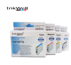 Pack Cartridge Inkwell CET0711(BK,C,M,Y)
